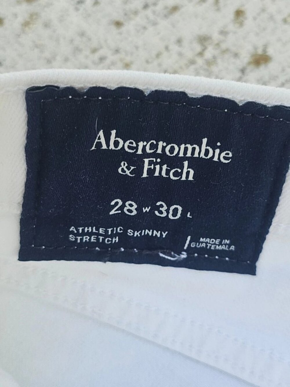 Abercrombie & Fitch Women Jeans White Denim Athletic Skinny Stretch Size 28W 30L - Picture 13 of 13